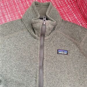 Patagonia Grey Heather Full-Zip Better Sweater Jacket youth medium (10)